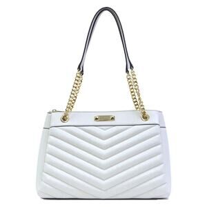Michael Kors White Medium Quilted Bag